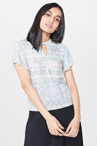 Aztec Print Top