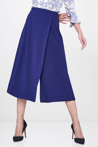Navy Overlap Culottes