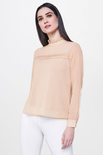 Flesh High Neck Top