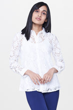 Load image into Gallery viewer, White Lace Shirt