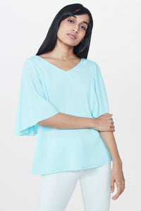 Aqua Layered Top