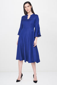 Ink Blue A-Line Dress